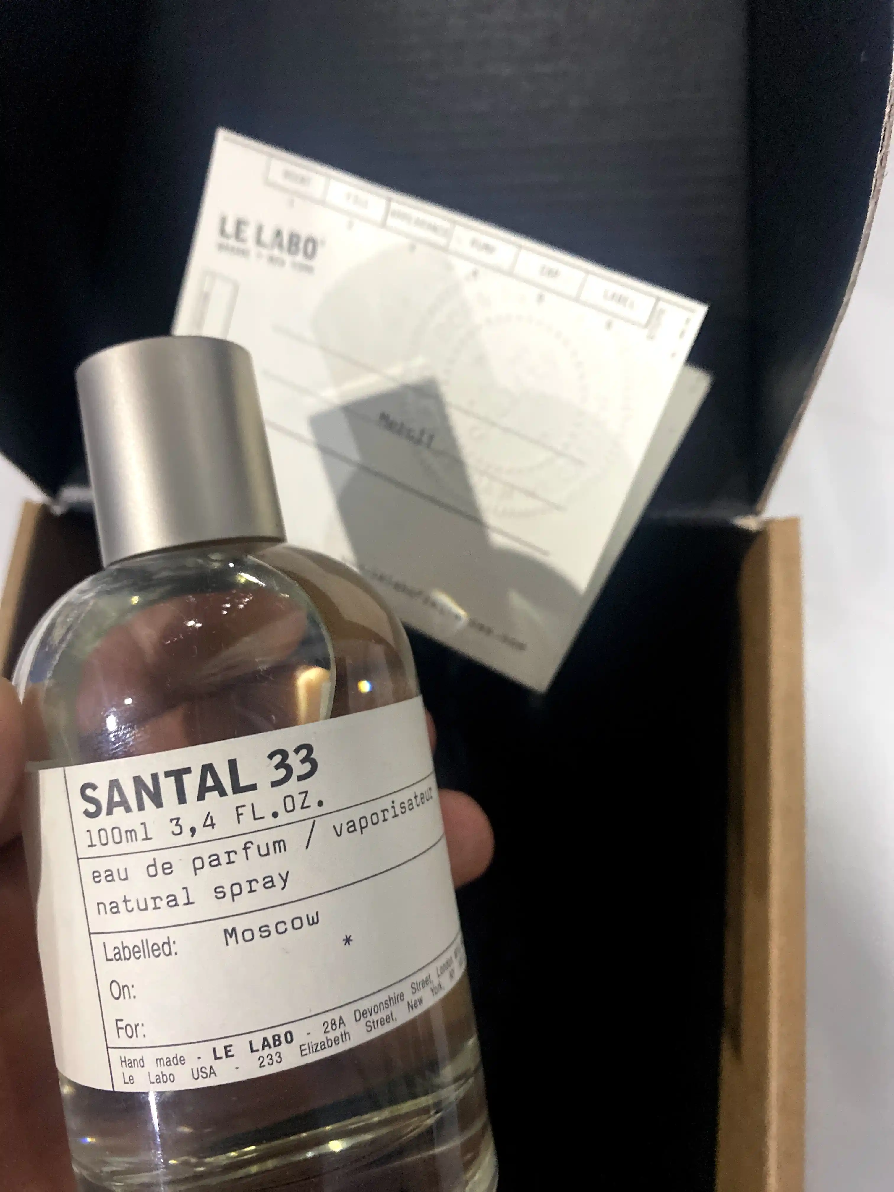 Парфюмерная вода Le Labo Santal 33 Grasse-Nwe York 100 мл
