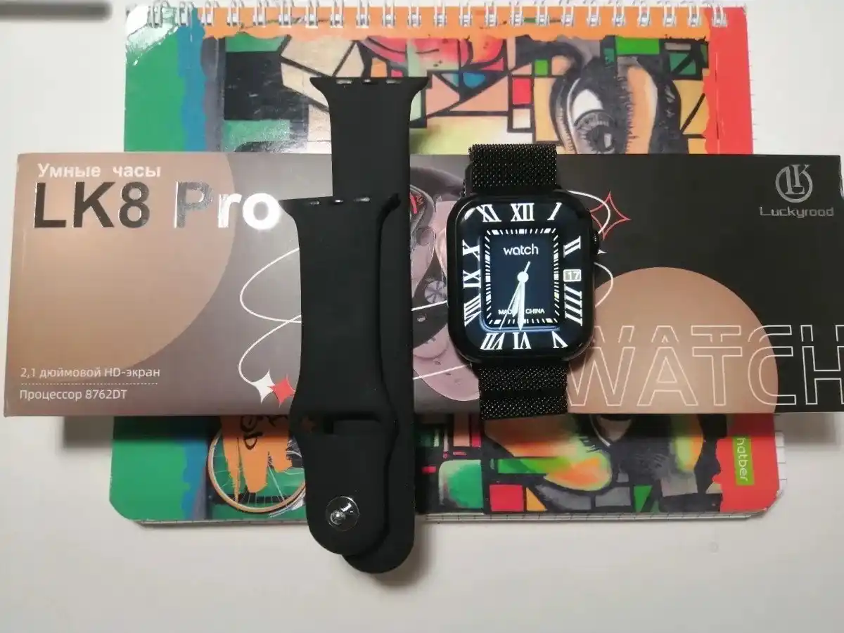 Умные часы Smart Watch Lk8 Pro, с экраном Retina, ремешок в подарок, 45 мм