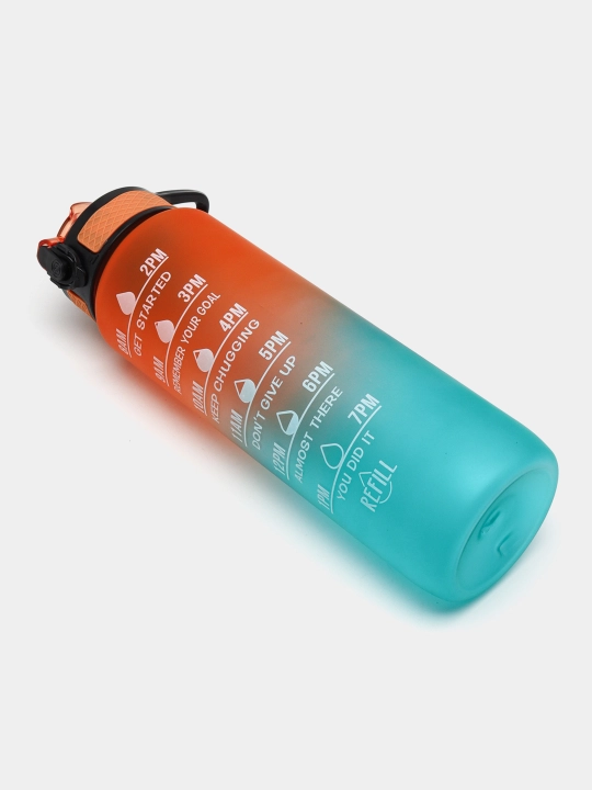 Fitnes uchun sport suv idish shishasi, gradient rangli, 1 litr