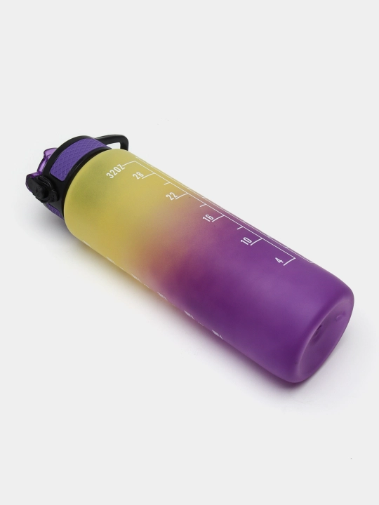 Fitnes uchun sport suv idish shishasi, gradient rangli, 1 litr