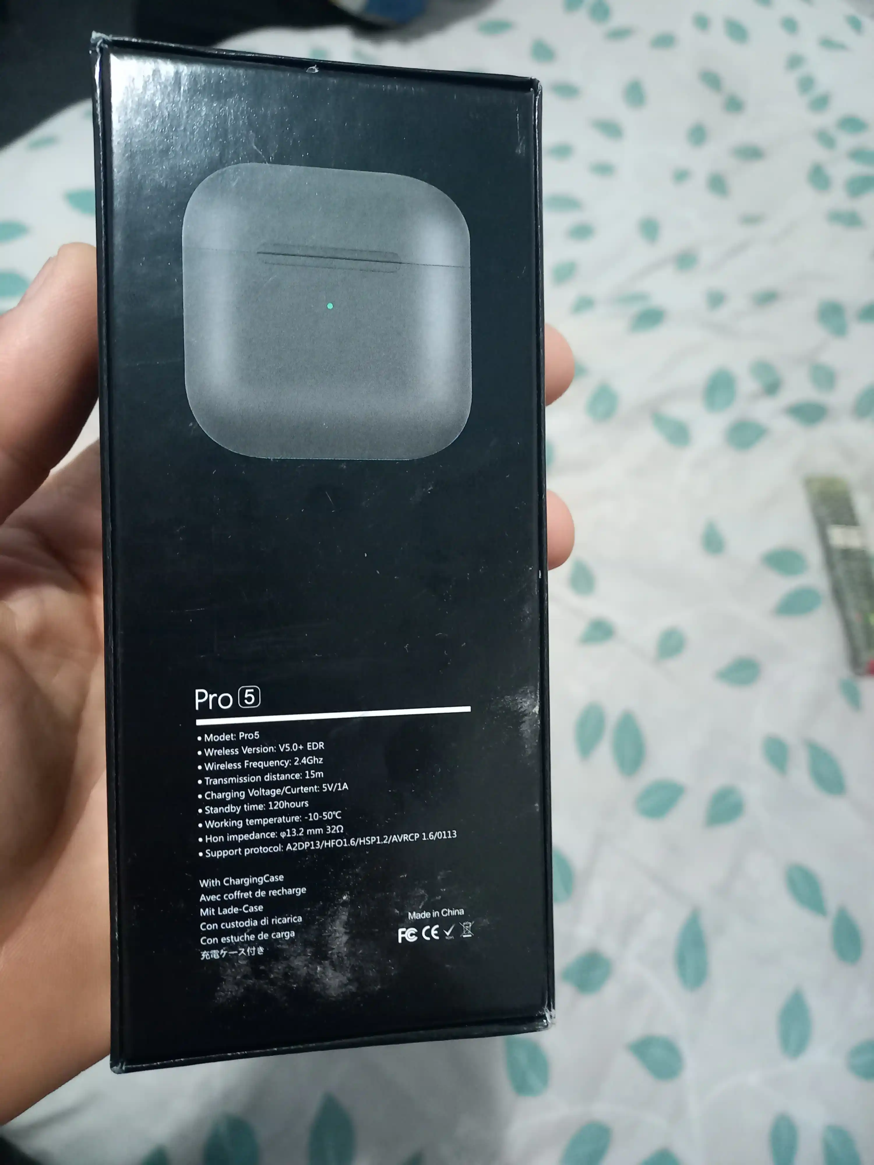 Simsiz quloqchinlar Pro 5 iPhone, Android uchun