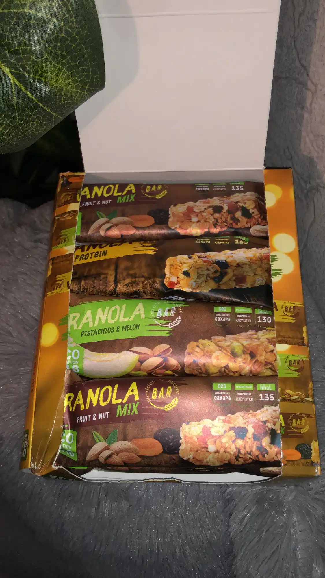 Батончики мюсли Granola ассорти Eco Nutrition Lab, 12 шт