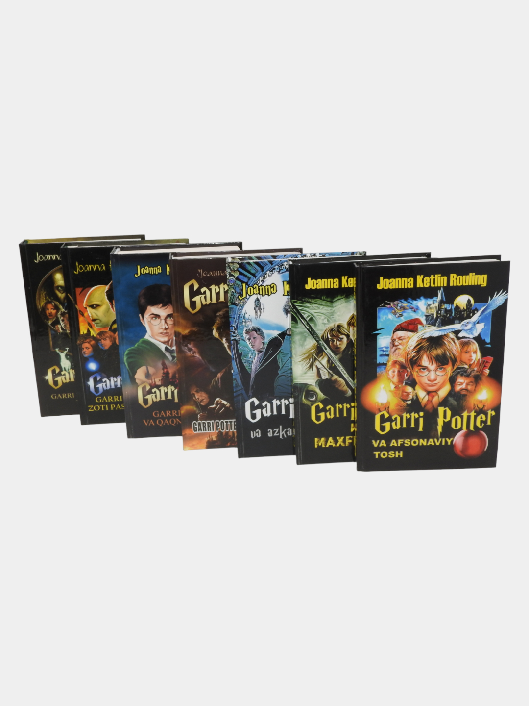 Garri Potter kitoblari to'plami, Joann Rouling, rus va o'zbek tilidani ...