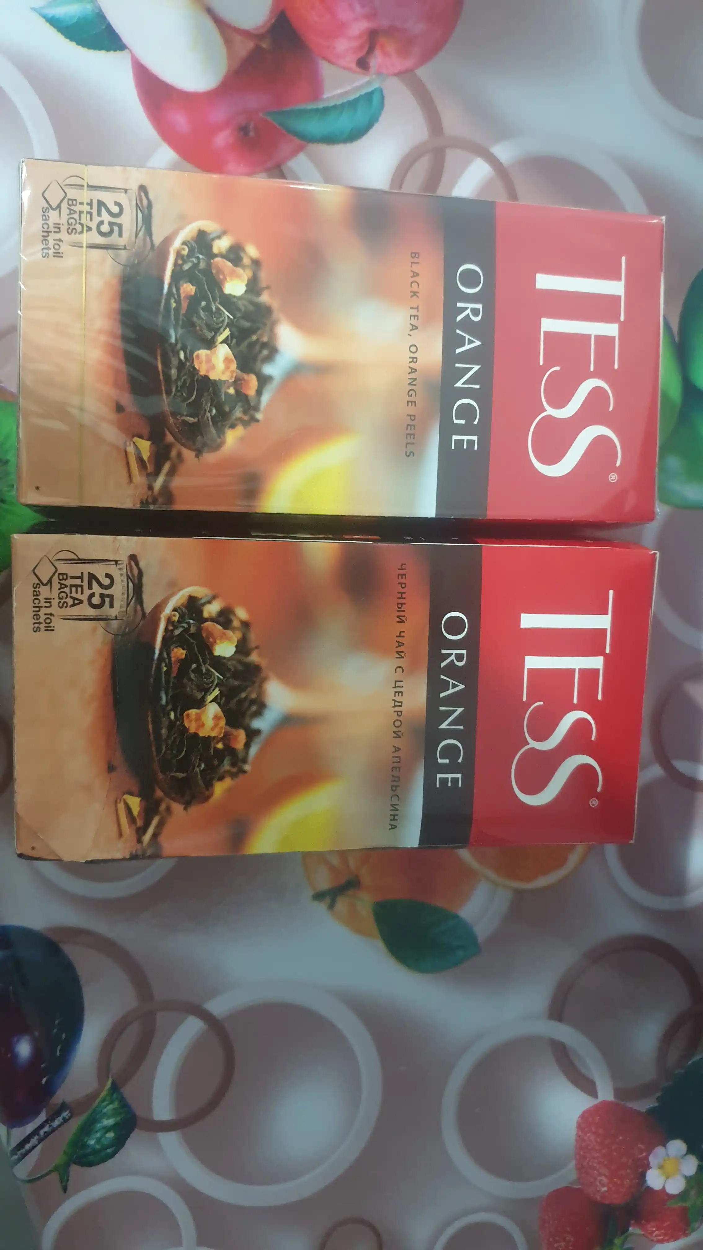 Qora choy Tess Orange, 1.5 g * 25 dona