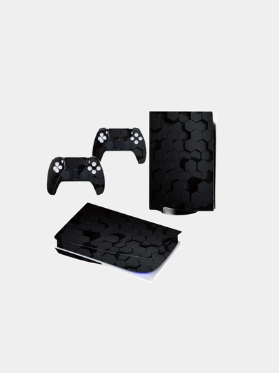 Наклейки для игровых консолей PS5 PlayStation 5 — DALONG-131-ЧЕРН-DISK