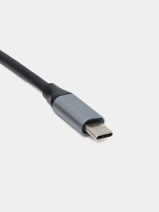 Адаптер 8 в 1 "Type-C - HDMI, LAN Ethernet, USB-C, USB, SD, TF"