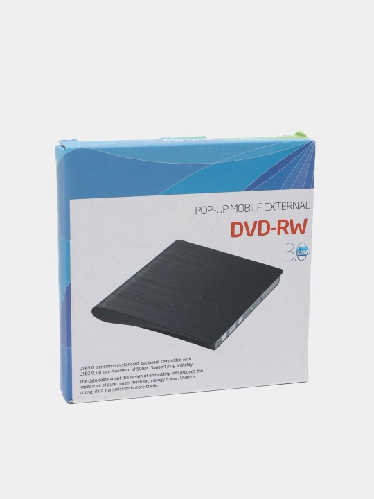 Tashqi DVD RW USB 3.0 Type-C, optik privod, noutbuklar va kompyuterlar uchun
