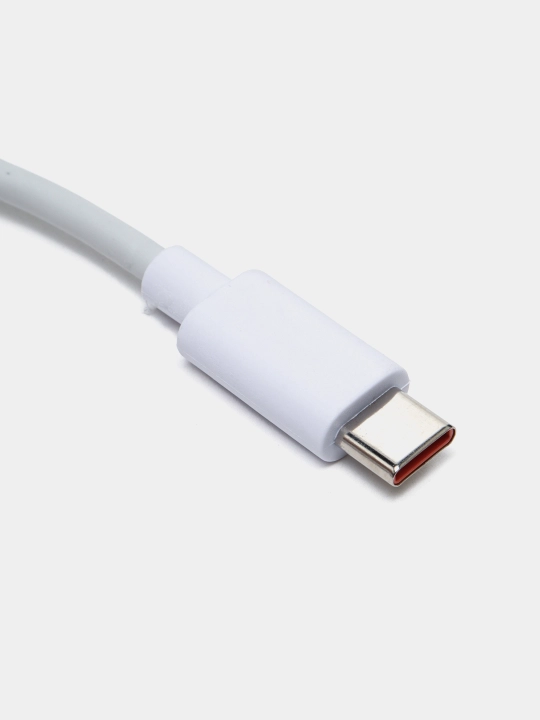 Kabel Type-C va Type-C, 3 A, tezkor zaryadlashni qo'llab-quvvatlaydi PD 3.0, 1 m