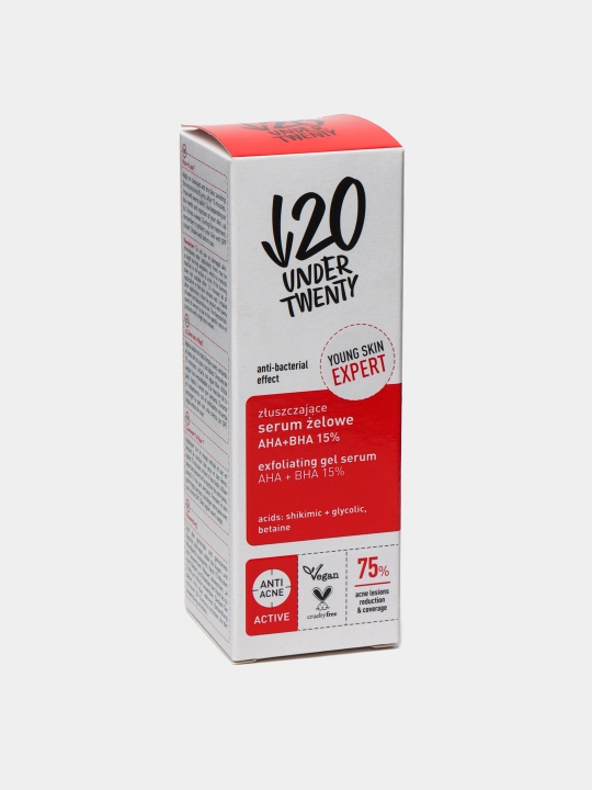 Сыворотка для лица Lirene Under Twenty AHA+BHA 15%, 30 мл