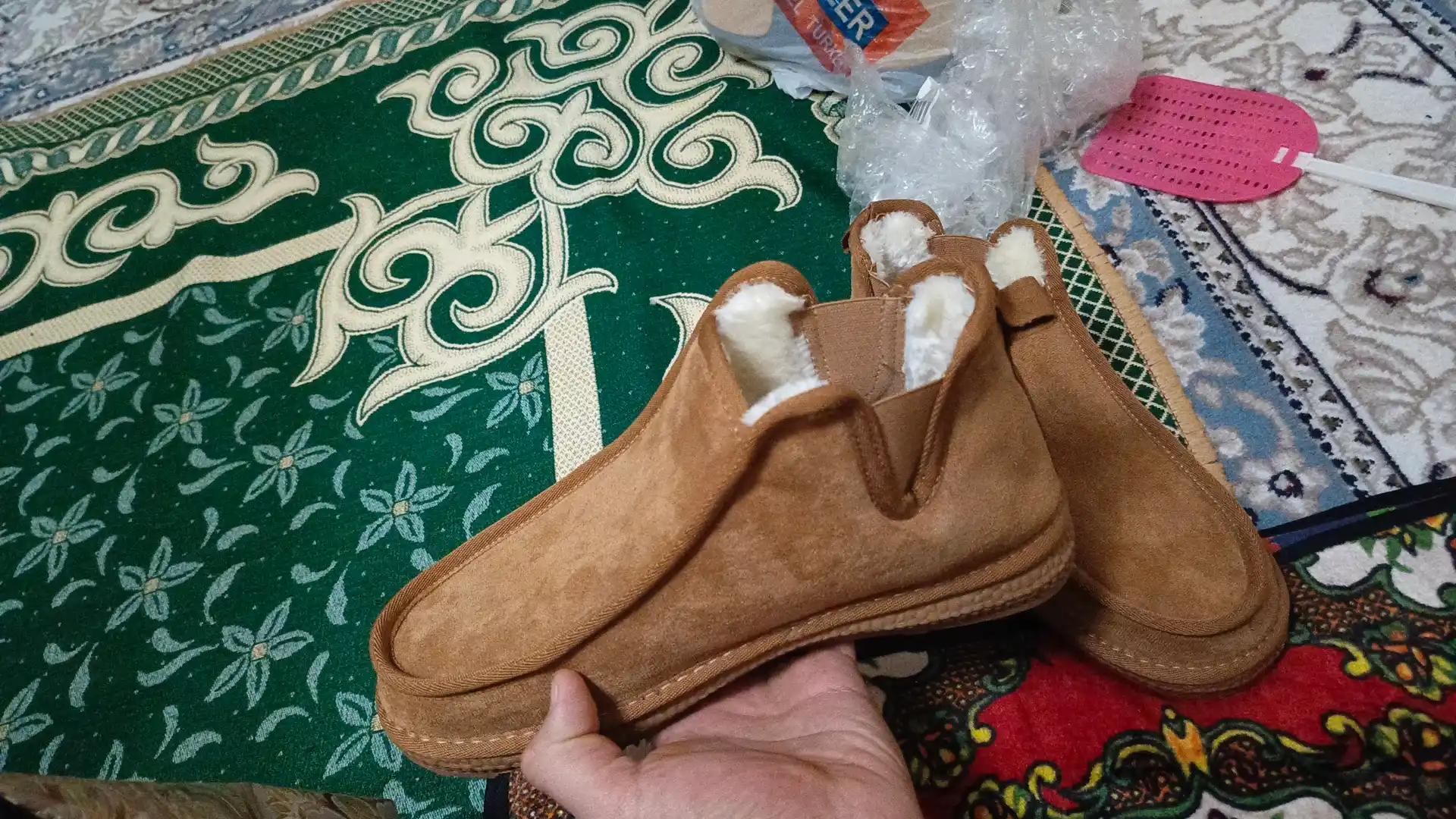 Etik mexli uggi qalin, qishga, 3 xil rang