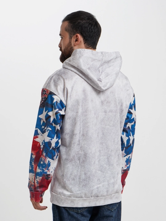 Tolstovka-hudi, bosma bilan, issiq, oversayz, unisex, mikrofibradan, kapyushon bilan
