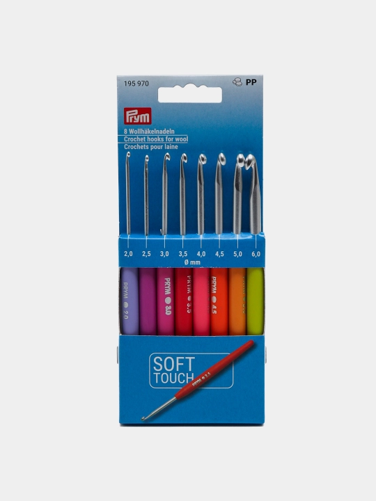Kroe kancalar, yumshoq tutqich, 2-6 mm Prym to'plami - 