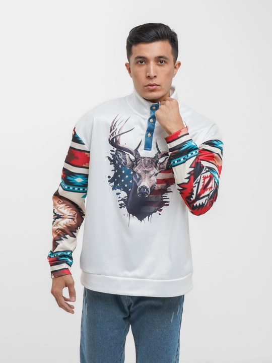 Mikrofiber bosmali erkaklar uchun izolyatsiyalangan jumper - 