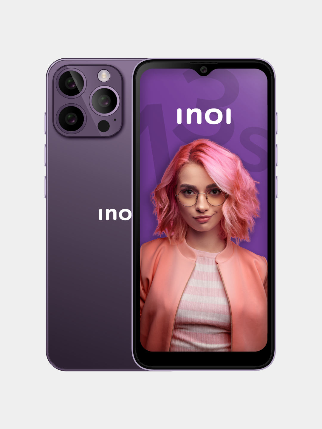 Смартфон INOI Note 13s 128+4GB Deep Purple купить по низким ценам в  интернет-магазине Uzum (831517)