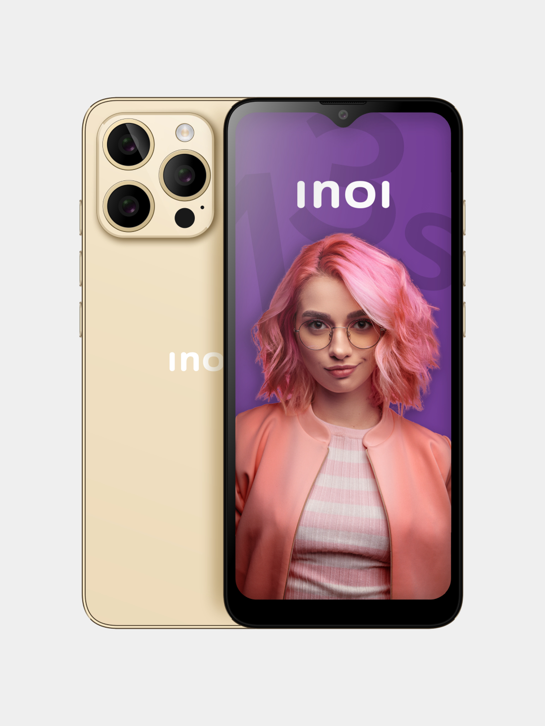 Смартфон INOI Note 13s 256+8 ГБ Gold купить по низким ценам в  интернет-магазине Uzum (831539)