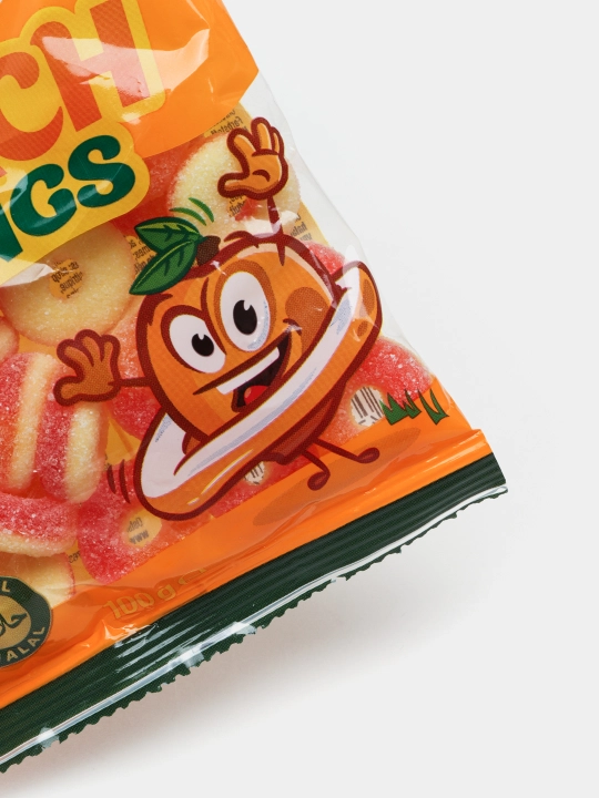 Мармелад "TROLLI" Halal Peach Rings, 100 г
