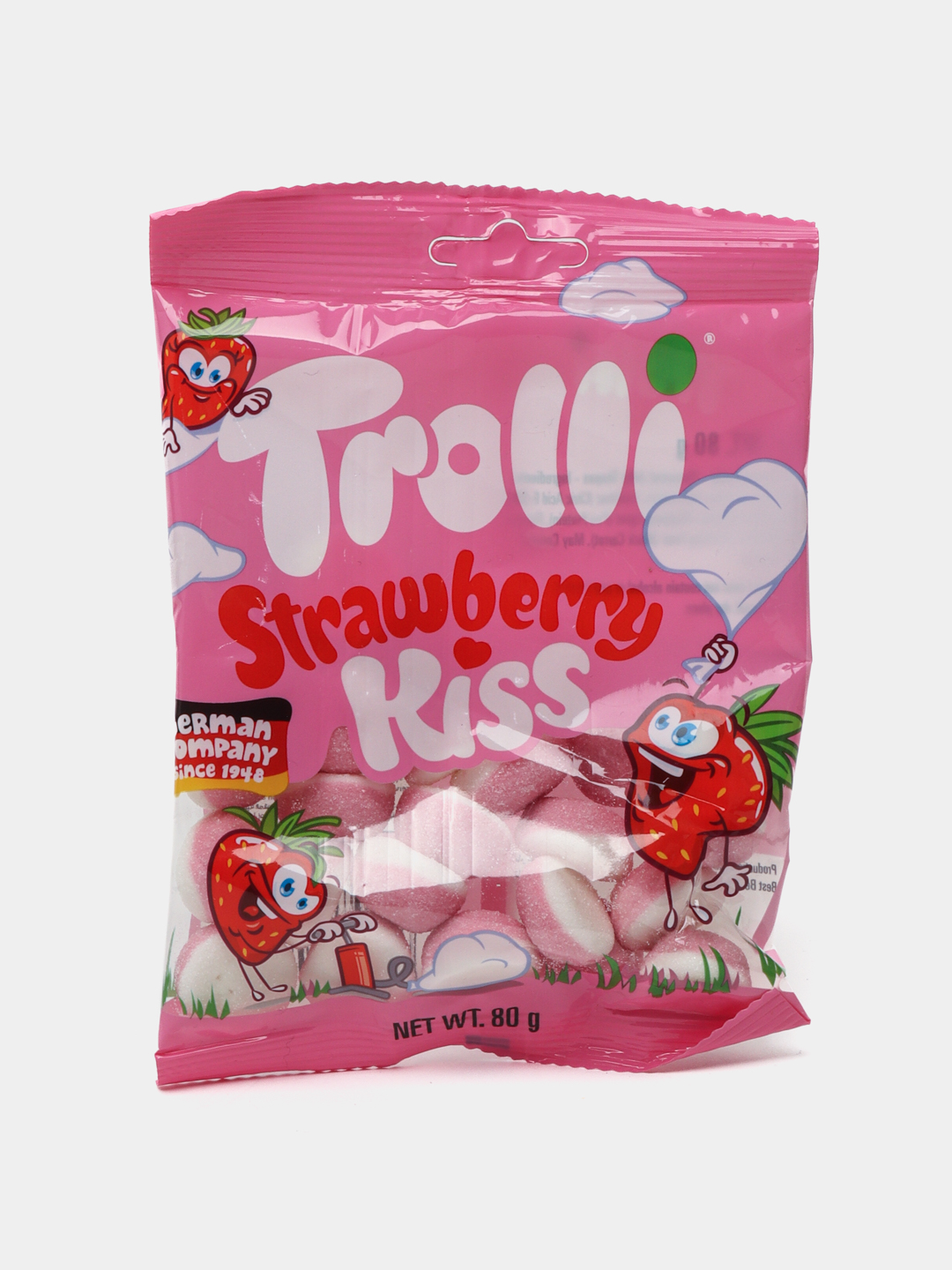 Marmelad "TROLLI" Strawberry kiss, 80 g - 