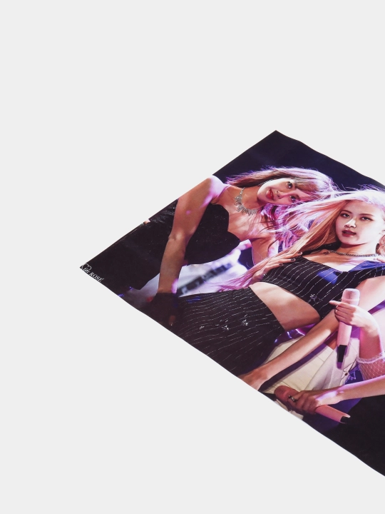 Pop guruhi bilan plakat Black pink, musiqiy guruh Black pink, A3