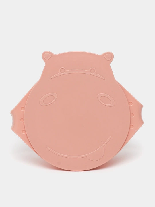 Детская тарелка с крышкой, Lalababy Play with Me Hello, Hippo!