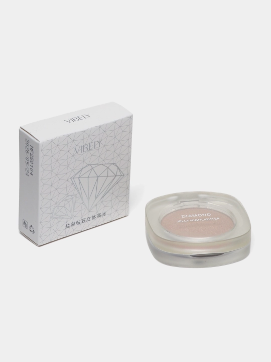 Хайлайтер для лица алмазный с блестками Vibely Diamond, 3 оттенка