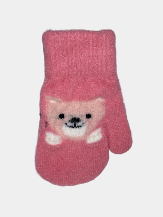 Перчатки без пальцев, варежки детские, 1-3 года