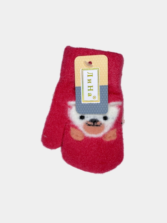 Перчатки без пальцев, варежки детские, 1-3 года