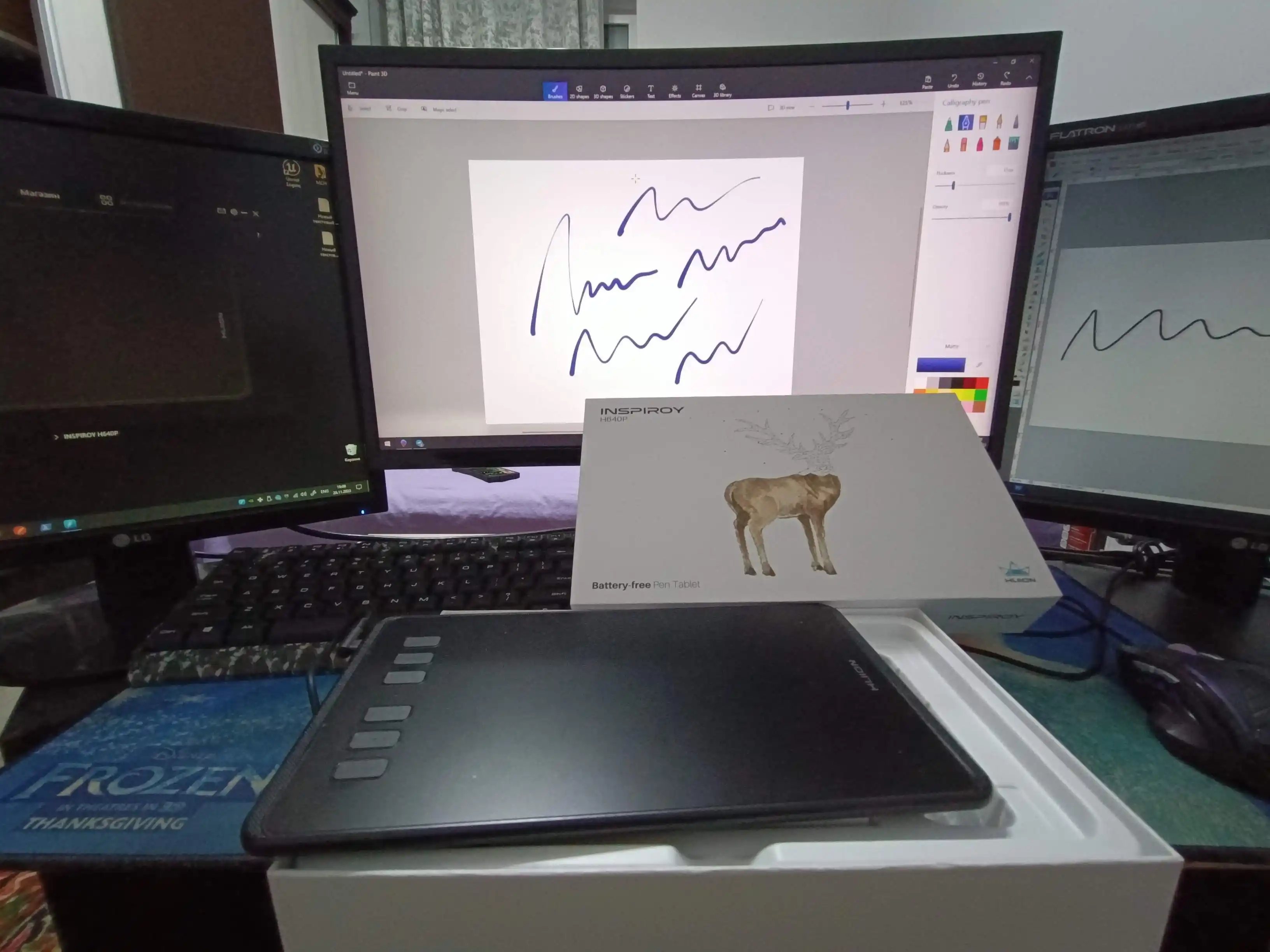 Графический планшет Huion H640P, USB, черный, H640PHUION