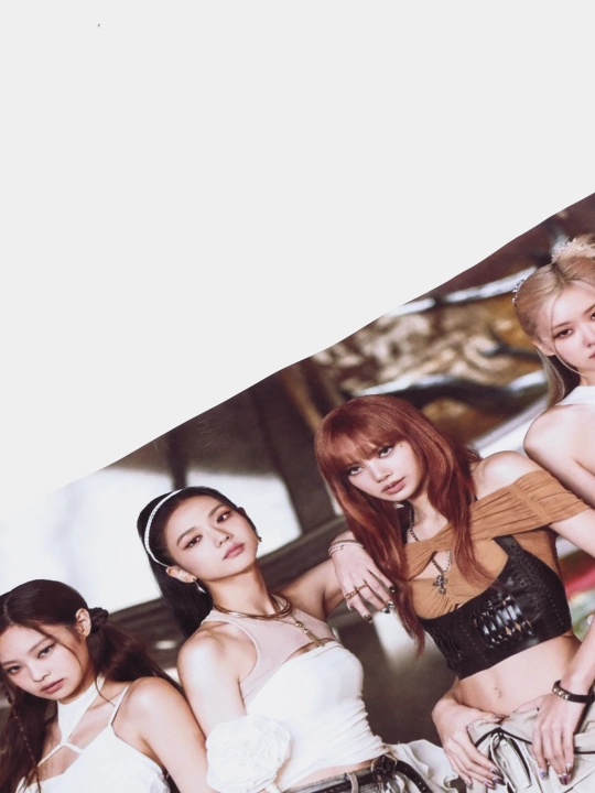 Pop guruhi bilan plakat Black pink, musiqiy guruh Black pink, A3