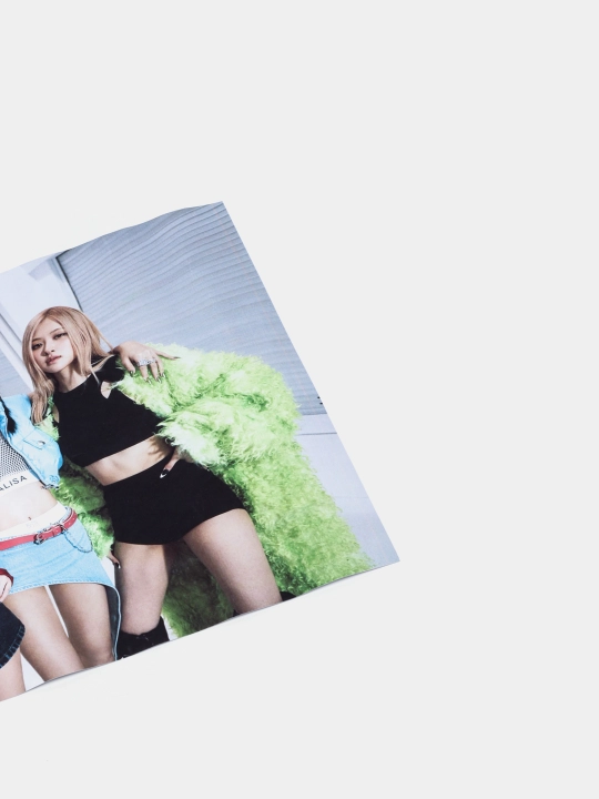 Pop guruhi bilan plakat Black pink, musiqiy guruh Black pink, A3