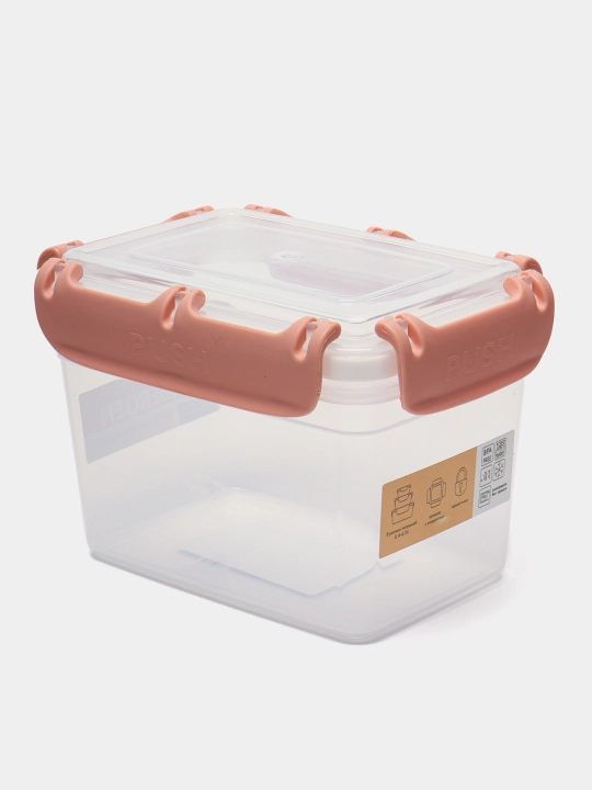 Контейнер для продуктов, для холодильника или микроволновки, Plast Team Bergen