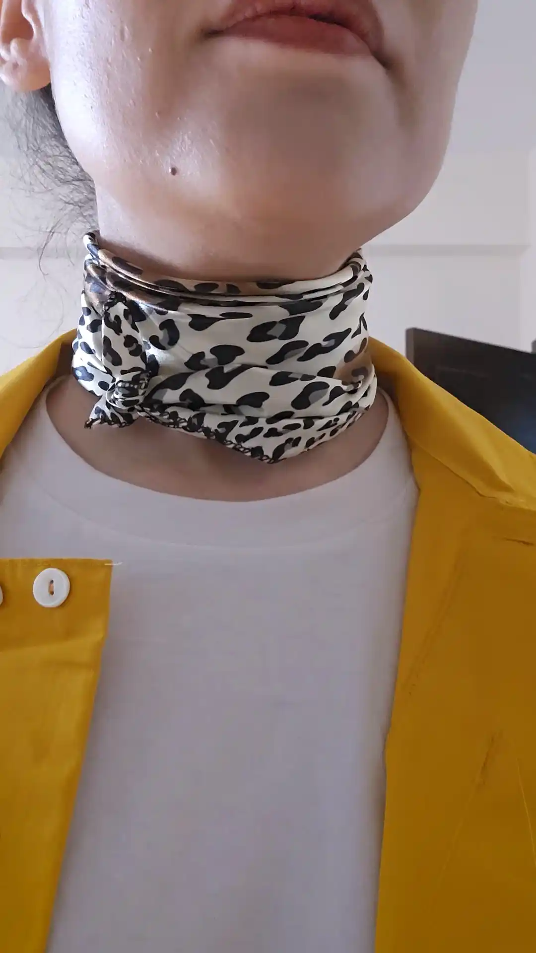 Ayollar ro'molchasi bosh yoki bo'yin uchun, kvadrat bosma bandana, atlas palantin