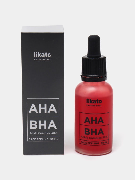 AHA+BPA 30%, 30 ml, STD bilan "LIKATO" professional ko'p kislotali yuzni tozalash