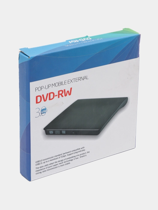 Tashqi DVD RW USB 3.0 Type-C, optik privod, noutbuklar va kompyuterlar uchun
