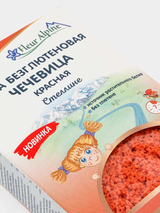 Glutensiz pasta "Yulduzlar" yasmiqlari Fleur Alpine, 250/10