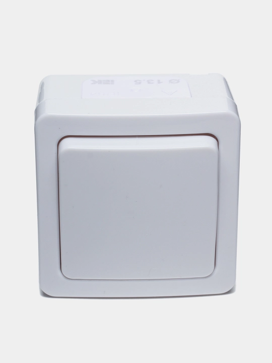 Viklyuchatel 1kl ochiq o'rnatish IP54, kalit rangi: oq, HERMES PLUS