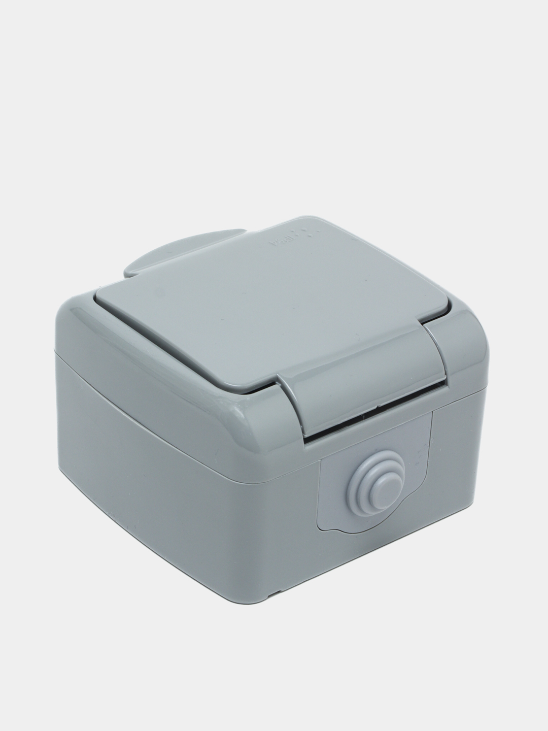 Розетка одноместная с заземлением и крышкой для открытой установки 16А ...