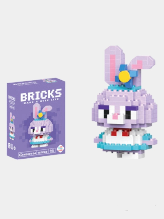 3D blokli konstruktor, mini lego, bolalar va kattalar uchun jumboq, haykalchalar