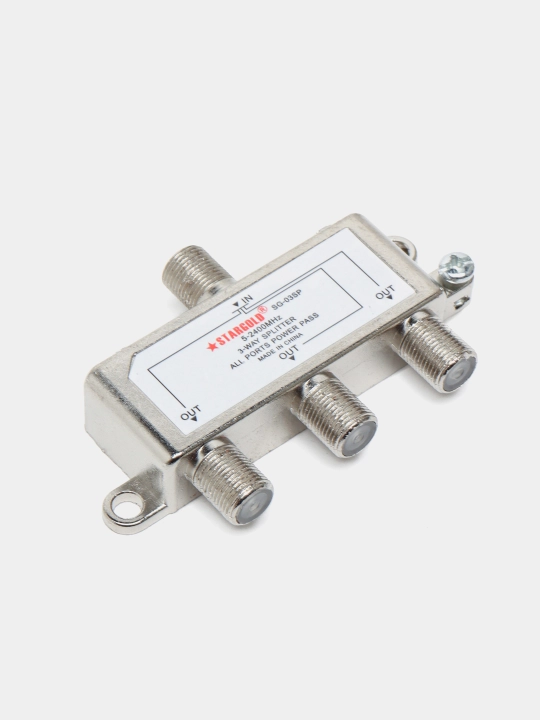 Antenna bo'lgich, televizor splitteri F-razyom, 1 * 2 yoki 1 * 3