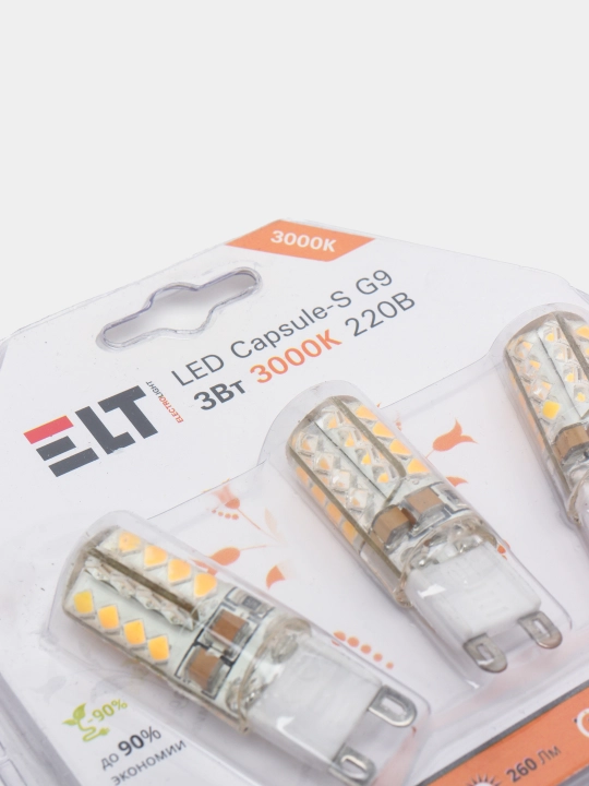 Svetodiod lampa, 220V LED CAPSULE-S G9 P2, 3 W 3000K ELT