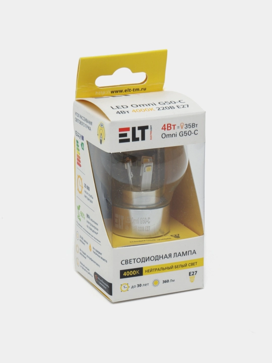 LED chiroq, 220 V Omni Clear -C 4W E27 4000К