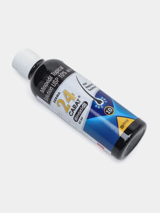 Soch uchun eritma Derma 24 Karat Minoksidil Topical Solution 10%, 60 ml