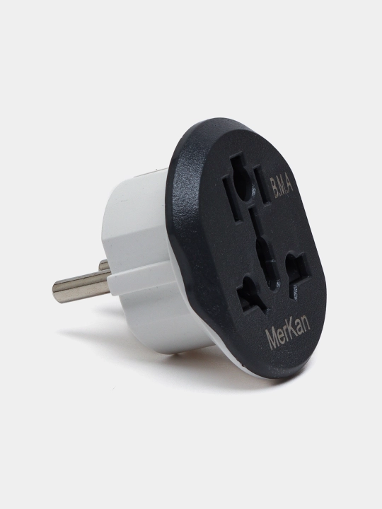 Yevro va O'zbek rozetka uchun universal adapter Merkan KT168, terminator, 16 A 250V - 