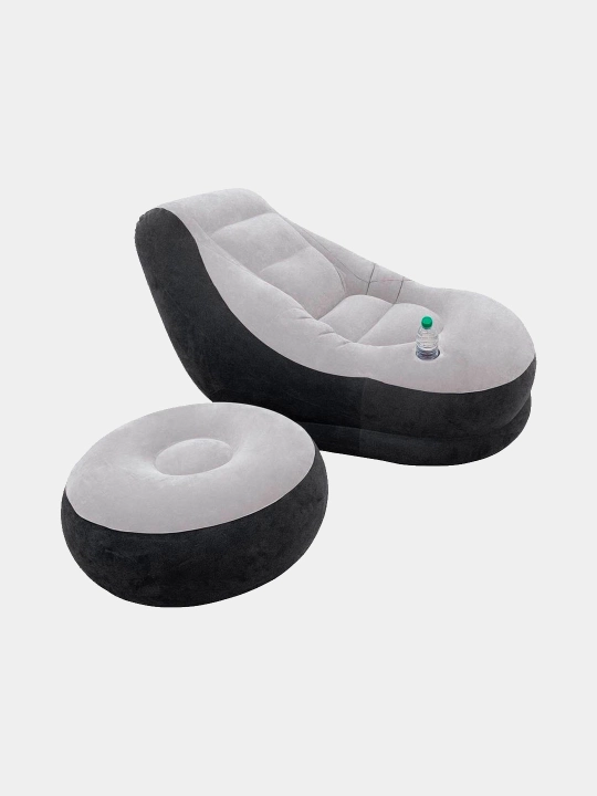 Надувное кресло, с пуфиком Ultra Lounge, Intex 68564