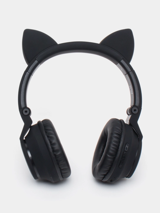 Bolalar uchun simsiz quloqchinlar Cat ear BT 5.0 qora