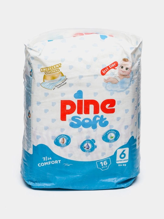 Детские подгузники Pine Smart №6, 16 шт - 