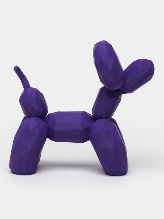 Низко полигональная статуэтка Balloon Dog пластик, 18 см