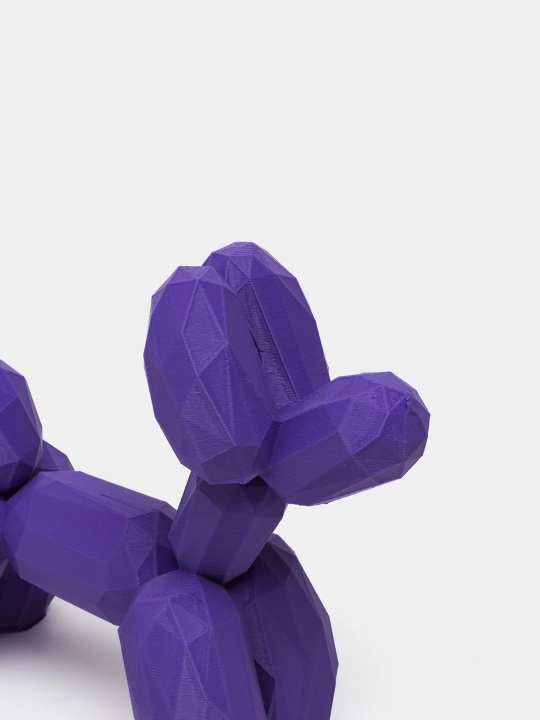 Низко полигональная статуэтка Balloon Dog пластик, 18 см