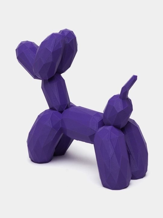 Низко полигональная статуэтка Balloon Dog пластик, 18 см