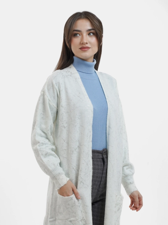Кардиган женский, длинный, мягкий