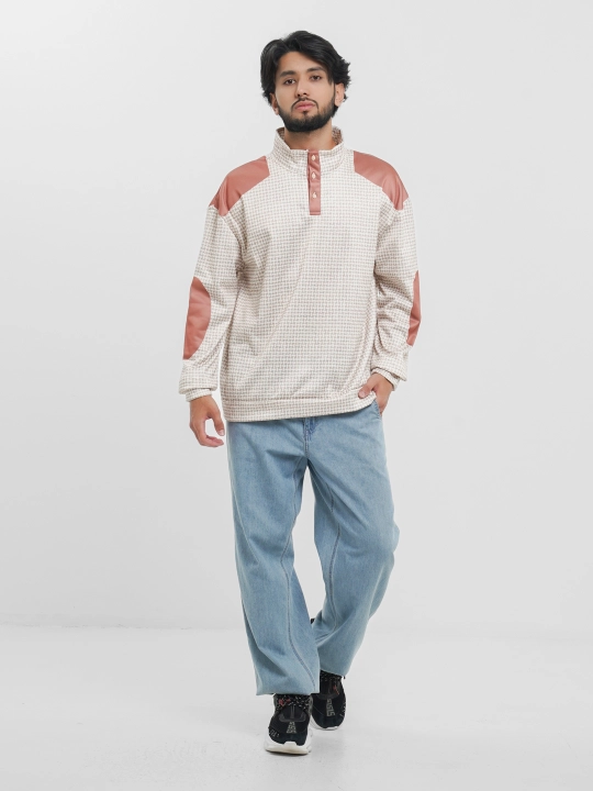 Mikrofiber bosmali erkaklar uchun izolyatsiyalangan jumper